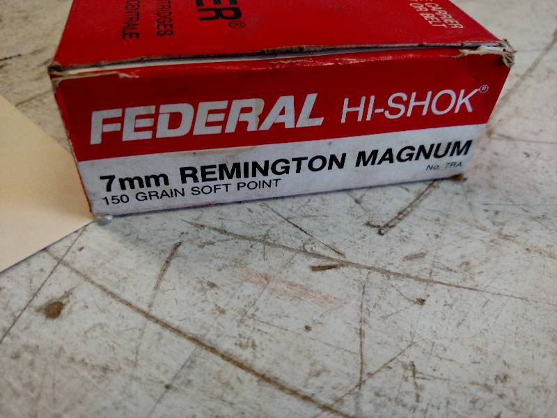 lot 29 image: (20) Federal 7mm Rem Mag...