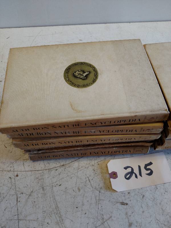 lot 215 image: Audubon Nature Encyclopedias 1-12, ...