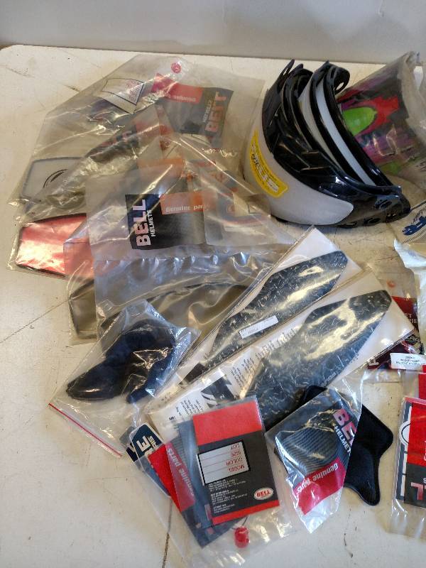 lot 237 image: Asstd Helmet Parts...