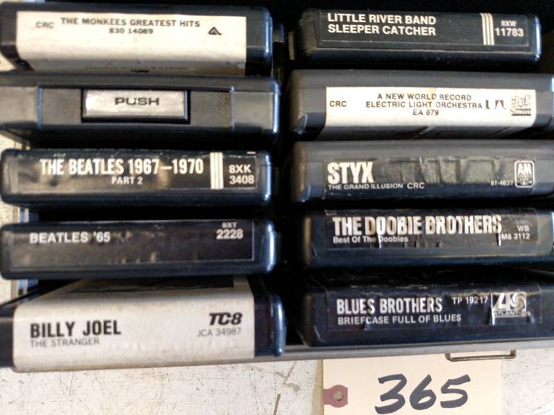 lot 365 image: Asstd 8-Track Tape with Case...