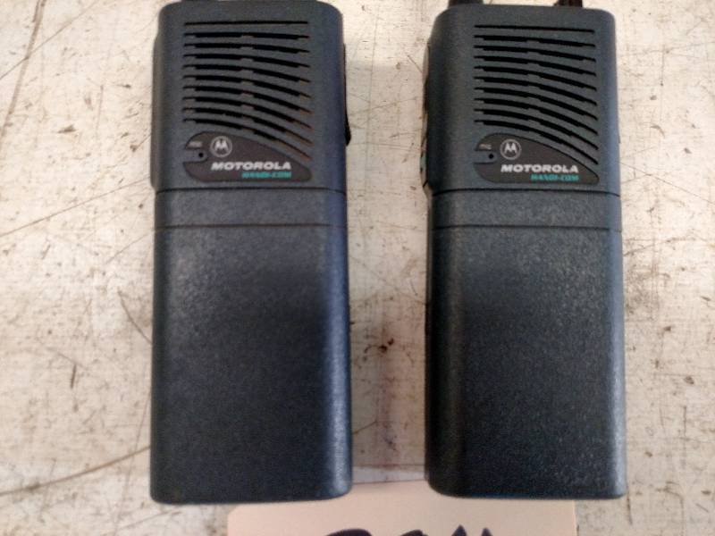 lot 384 image: (2) Motorola Handi-Com 2-Way Radios...