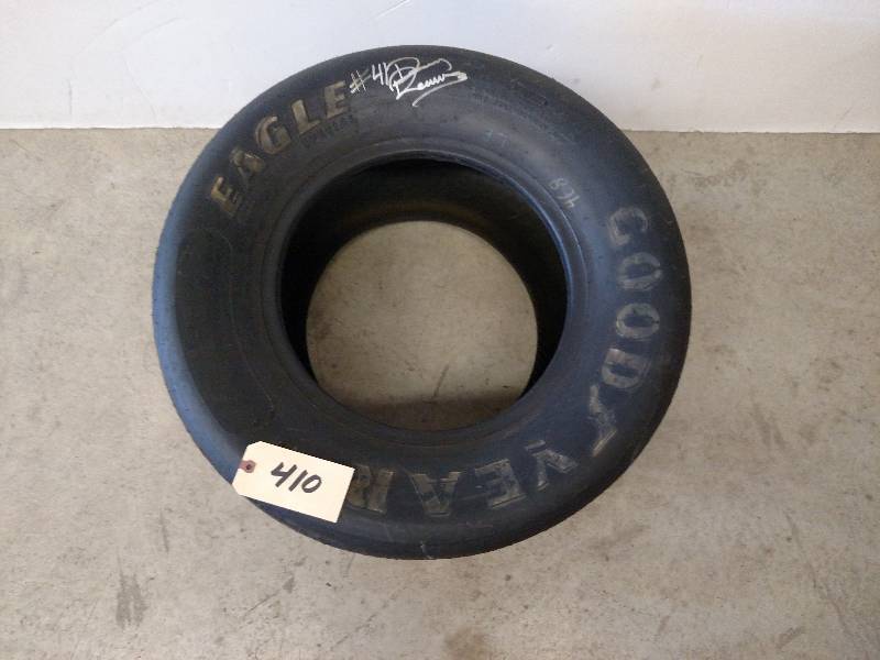 lot 410 image: Goodyear Racing Tire with #41 Donny...