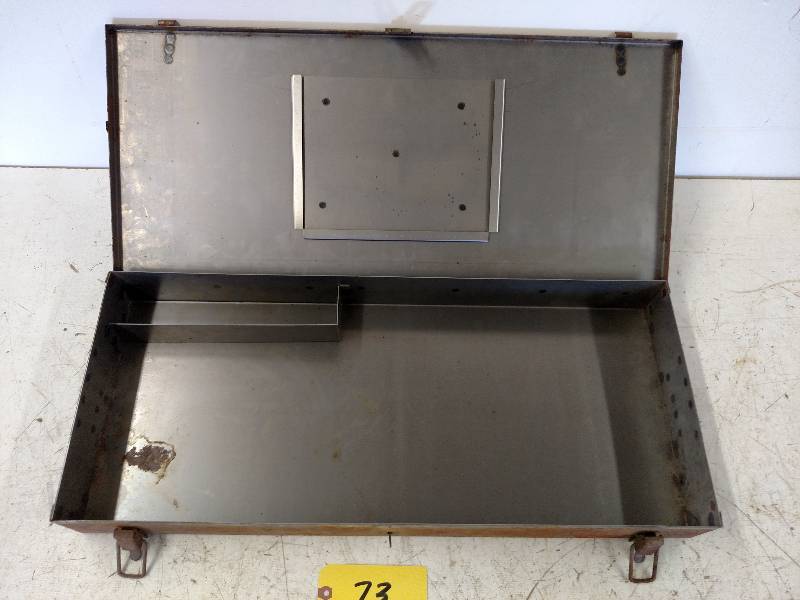 lot 73 image: Metal Box, 28 x 12 x 3...