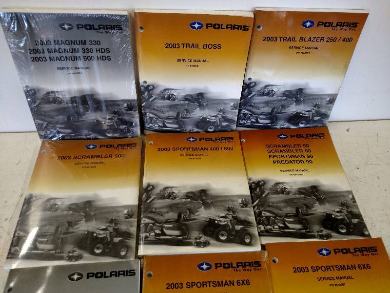 lot 79 image: 2003 Polaris ATV Manuals...