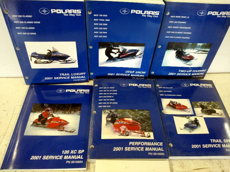 lot 84 image: 2001 Polaris Snowmobile Manuals & T...