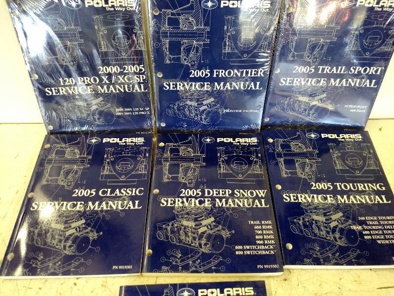 lot 88 image: 2005 Polaris Snowmobile Manuals...