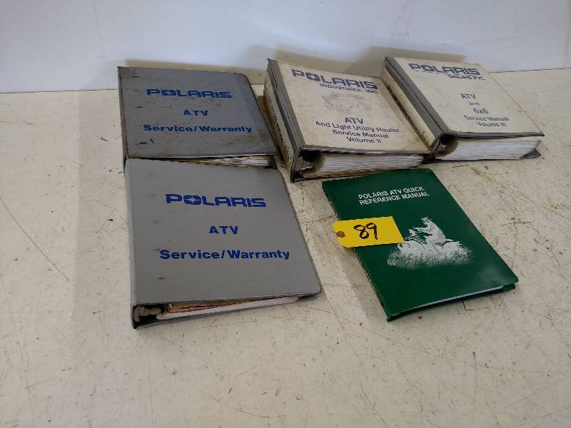 lot 89 image: Polaris ATV Manuals...