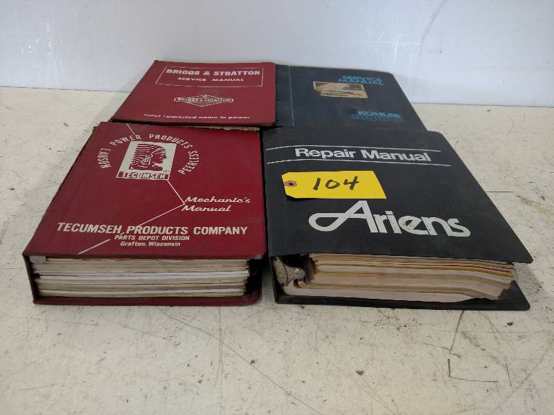 lot 104 image: (4) Manuals...