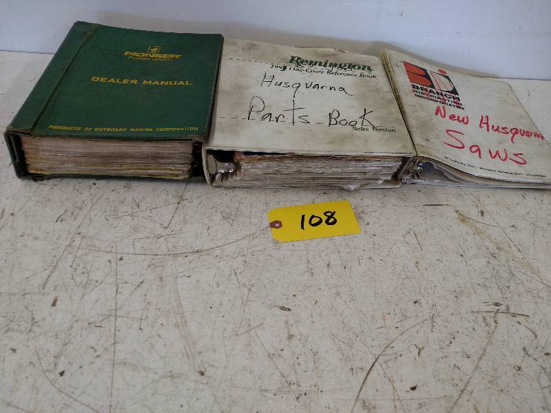 lot 108 image: (3) Manuals...