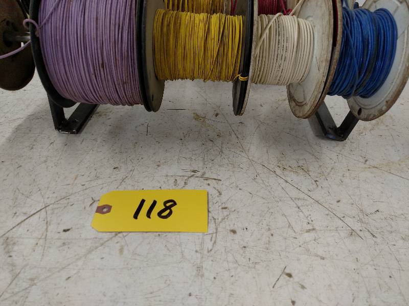 lot 118 image: Wall Mount Rack with Asstd Electri...
