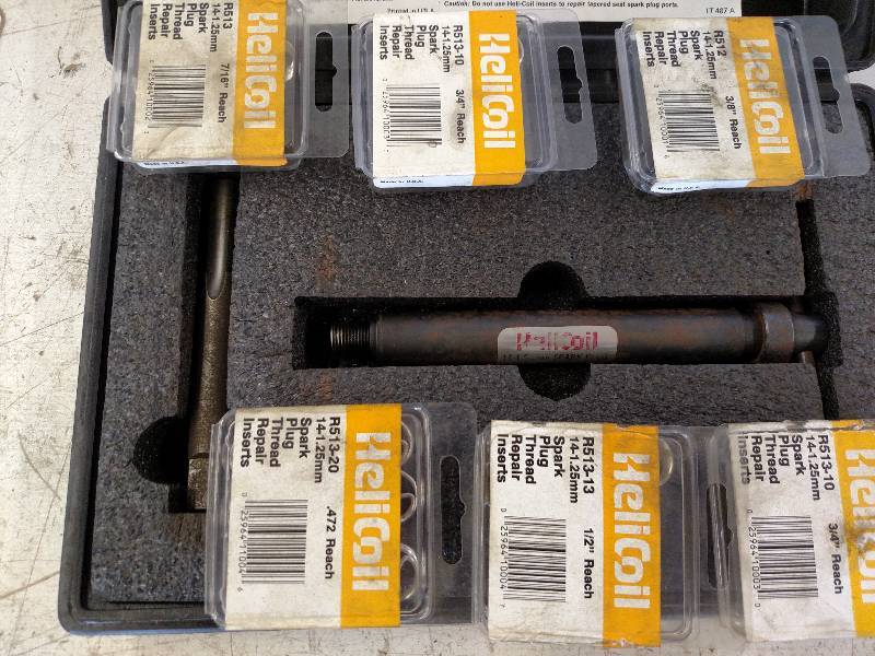 lot 137 image: Heli-Coil 14-1.25mm Spark Plug Thre...