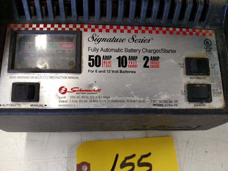 lot 155 image: Schumacher 50 Amp Battery Charger, Works