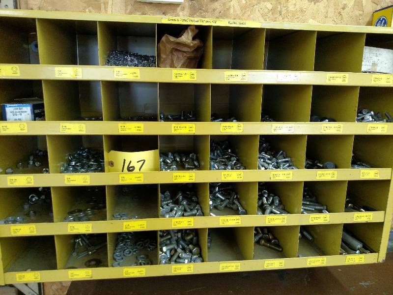 lot 167 image: KAR Bolt Bin with Hardware, 35 14 ...