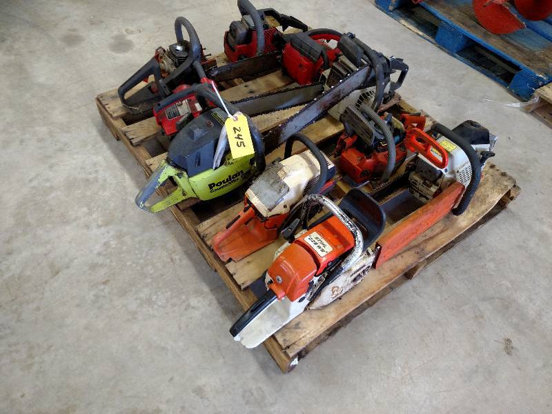 lot 245 image: Asstd Chain Saws for Parts or Repa...