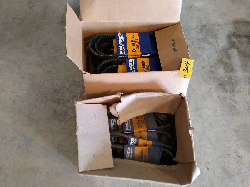 lot 304 image: (2) Boxes Snowmobile Belts...