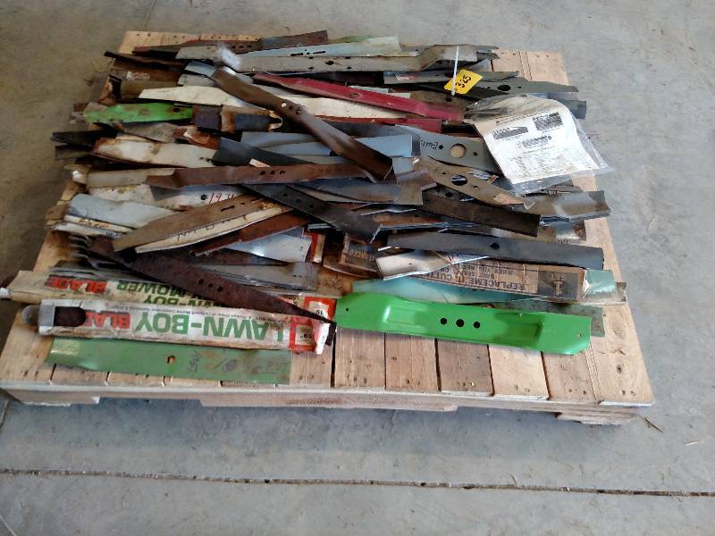 lot 325 image: Asstd Mower Blades, & Grass Bag...