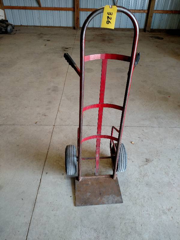 lot 326 image: 2-Wheel Hand Truck, Pneumatic Tires...