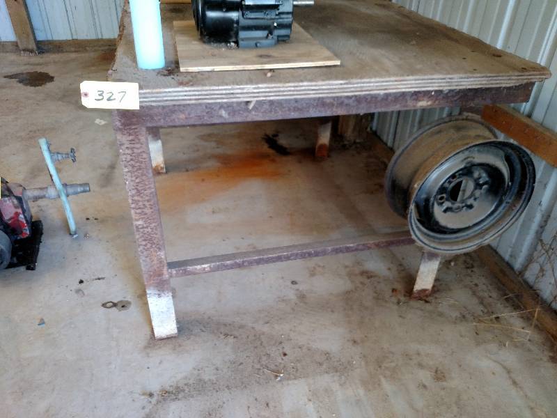 lot 327 image: Workbench, 12 x 4 x 36 High...