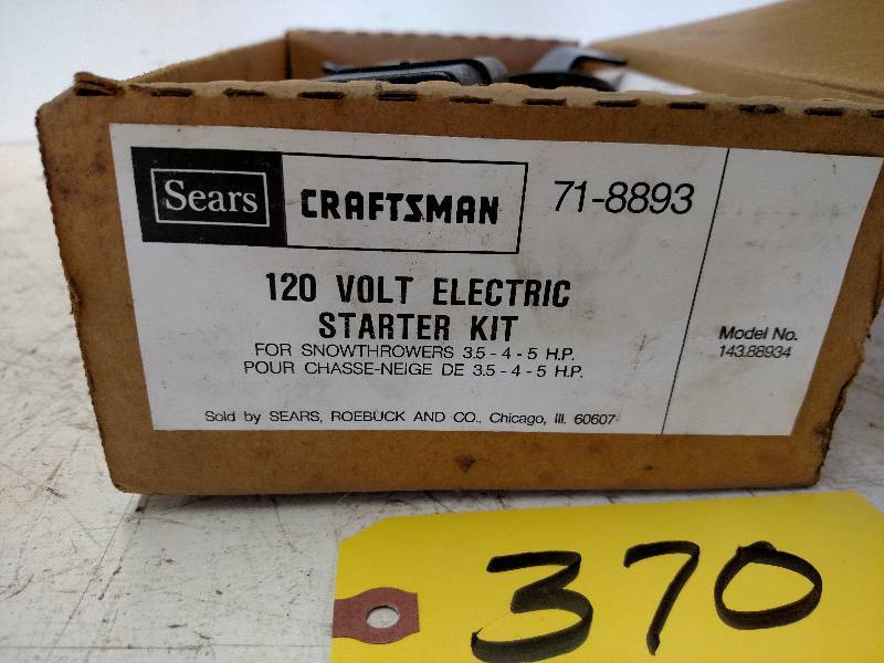 lot 370 image: Craftsman 120 Volt Electric Starter...