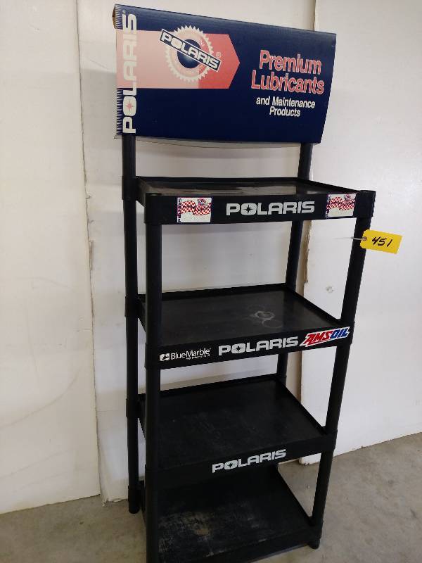 lot 451 image: Poly Display Shelf, 29 x 17 x 76...