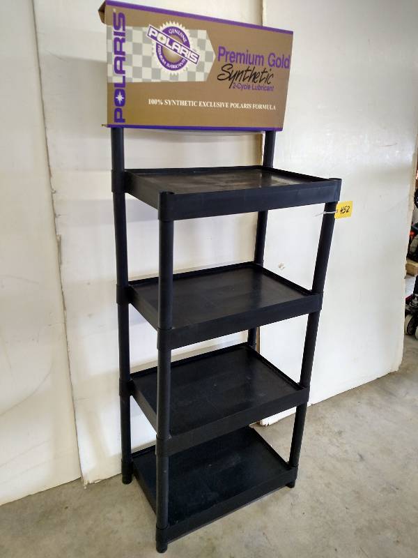 lot 452 image: Poly Display Shelf, 29 x 17 x 76...