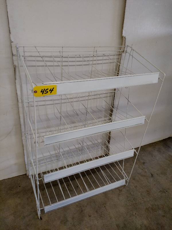 lot 454 image: Steel Wire Display Shelf, 27 x 20 x...