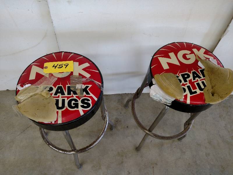 lot 459 image: (2) NGK Swivel Stools...
