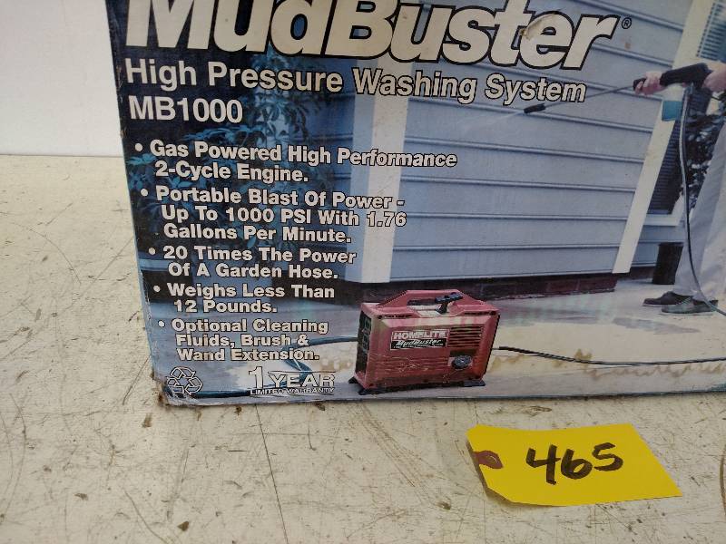 lot 465 image: Homelite Mud Buster Gas Pressure Wa...