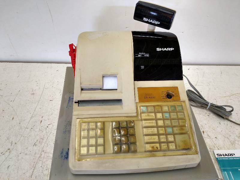 lot 476 image: Sharp ER-A330 Electronic Cash Regis...