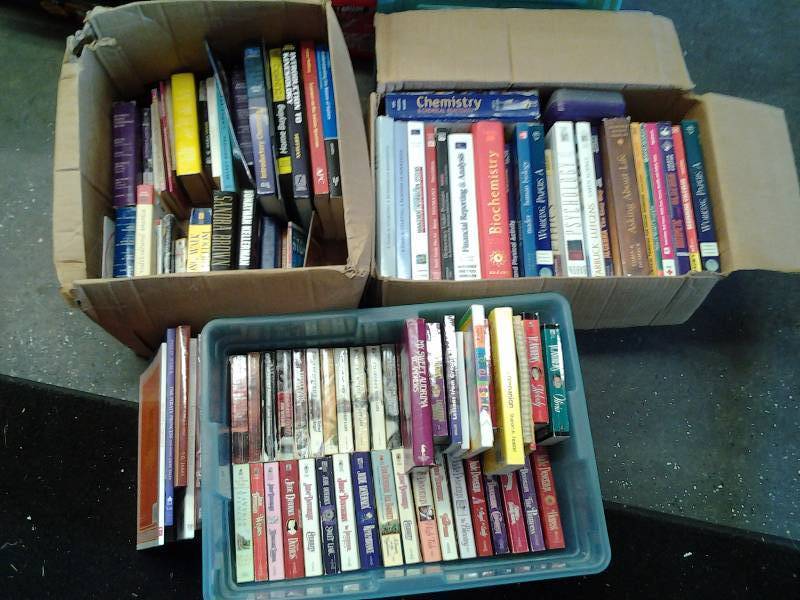 lot 20 image: Large Lot Of Assorted Kids Books, Text Books, Novels