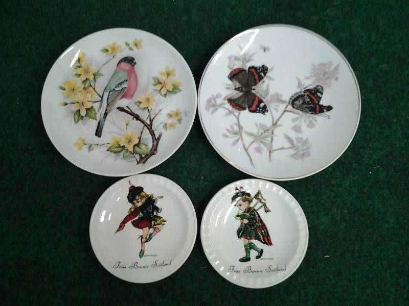 lot 35 image: 4-Collector Plates 2-West Germany, 2-Vintage Weatherby & Sons By Brownie Downing Ceramic Plates