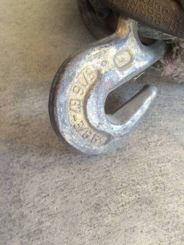 Winch Strap wChain Anchor