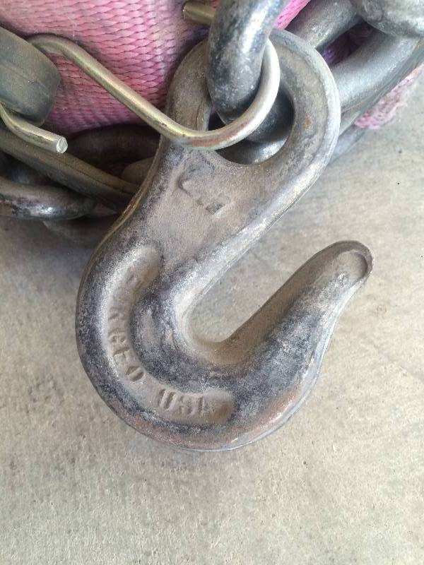 Winch Strap wChain Anchor