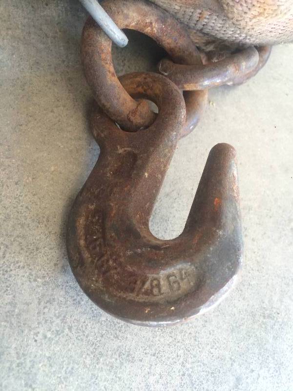 Winch Strap wChain Anchor
