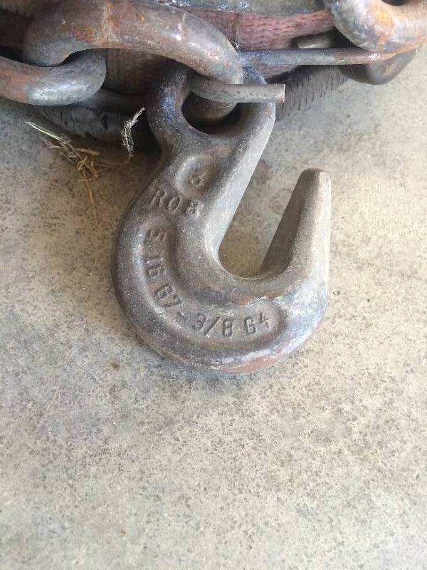 Winch Strap wChain Anchor