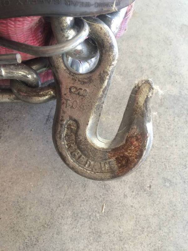 Winch Strap wChain Anchor