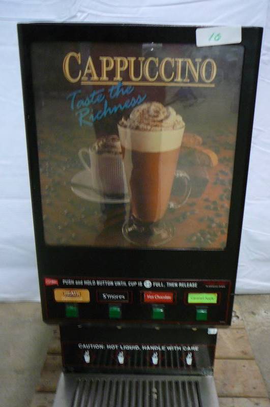 lot 10 image: CAPPUCCINO MACHINEBEVERAGE DISPENSER