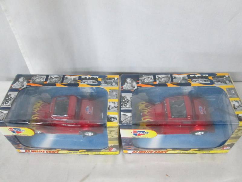 lot 113 image: 2 - DieCast Metal Street Rod Replicas