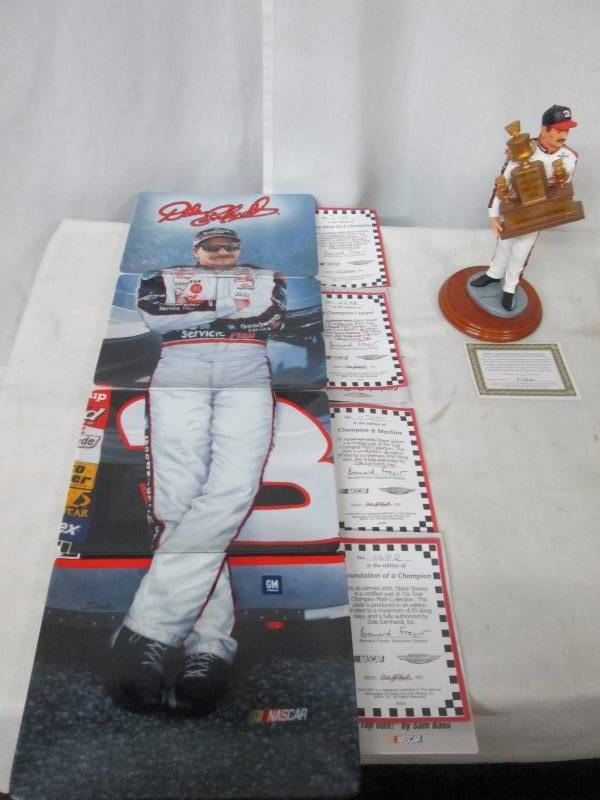 lot 6 image: Dale Earnhardt Character Collectibles and Plate Collection