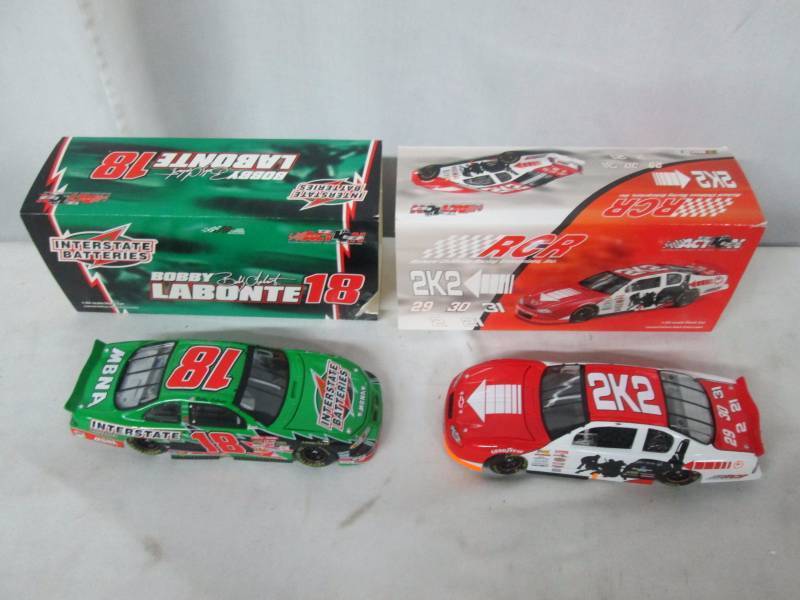 lot 73 image: Bobby Labonte Stock Car and RCR Pit Stop Practice Car