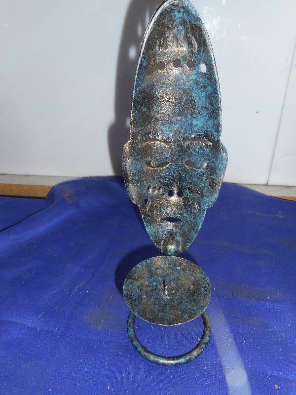 VINTAGE TIKI CANDLE HOLDER