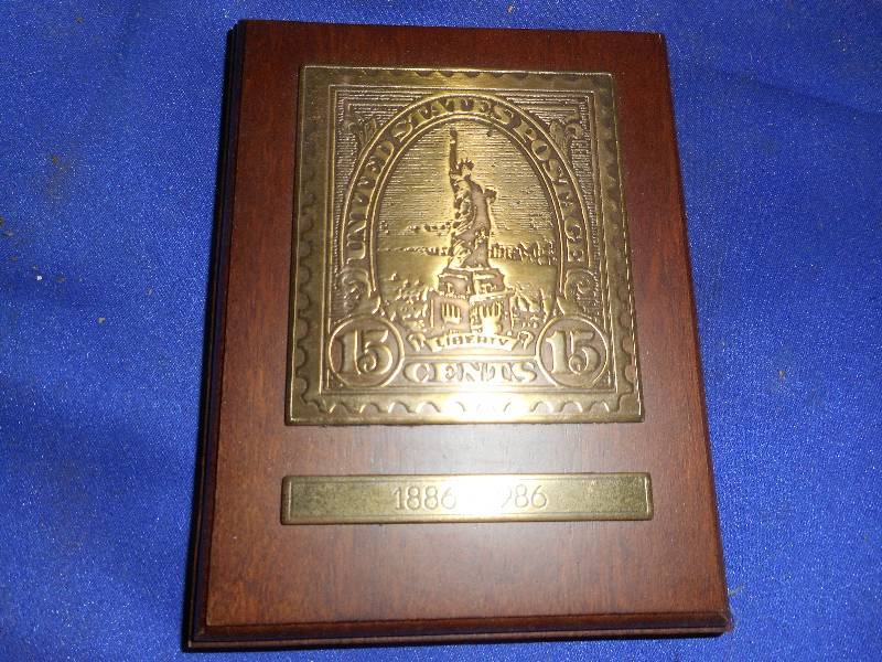ANTIQUE BRASS PLAQUE