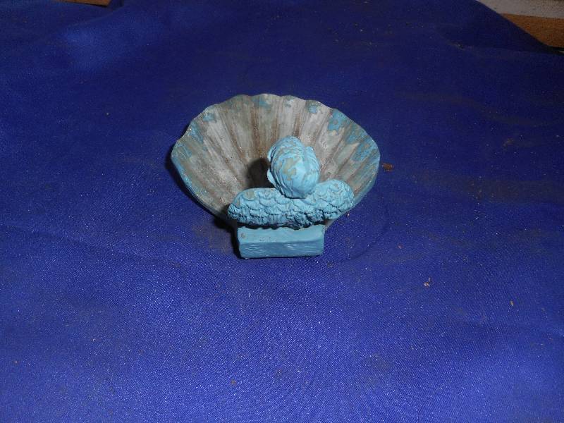 ANTIQUE CHERUB SOAP DISH
