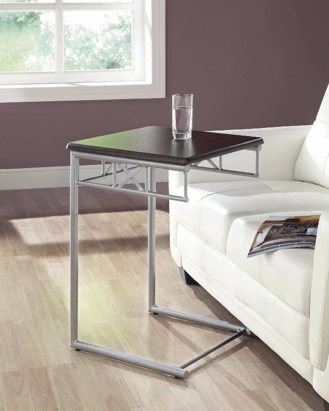 Monarch Silvertone Metal Snack Table