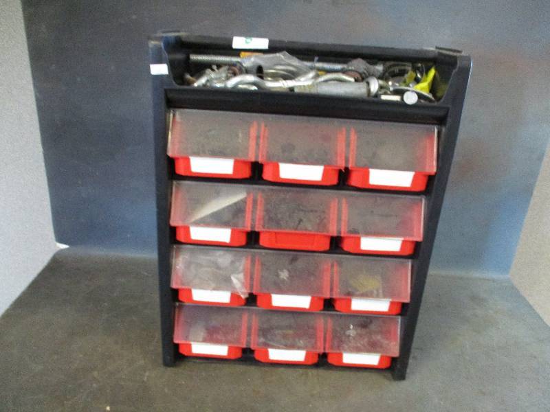 lot 8 image: Tool Organizer and Misc. Tools