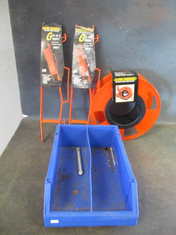 lot 45 image: Cord Storage Hangers & Reel