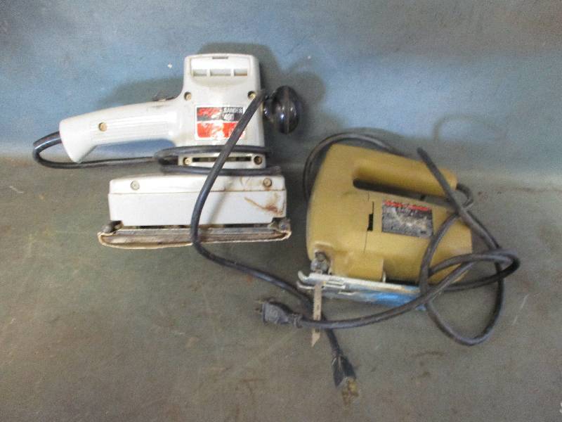lot 102 image: Jig Saw and Sander