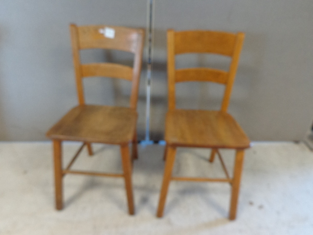 lot 156 image: Wooden chairs