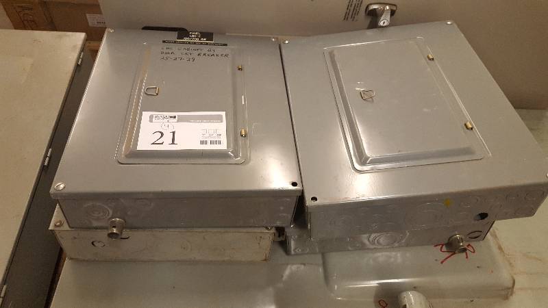 lot 21 image: Lot of (4) ITE Electrical Boxes EQ Load Center