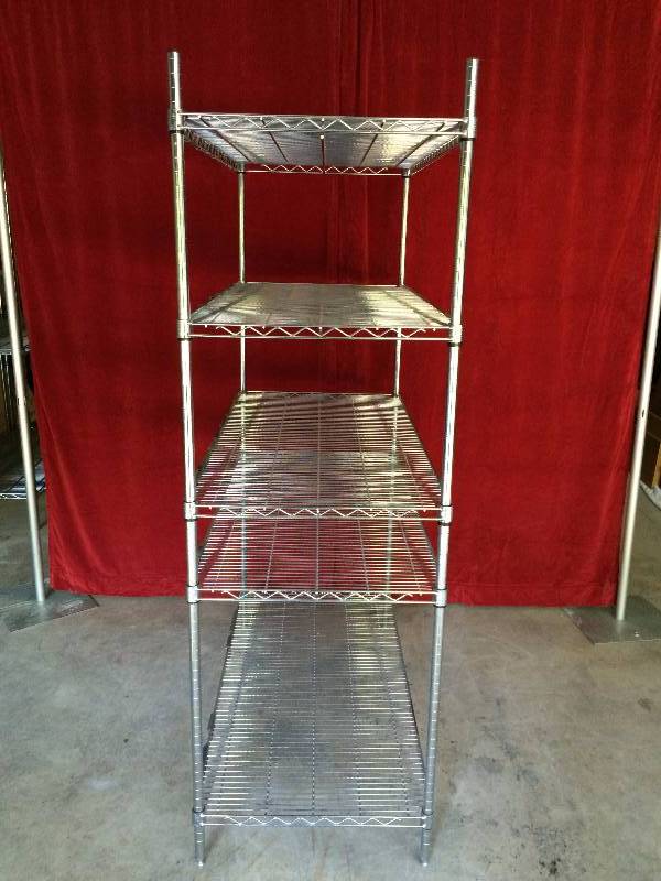 74 Tall 5 Shelving Racks Unit Metro NSF Heavy Duty Wire Super Erecta Stainless Steel Each Shelf Holds 800lbs Commercial Kitchen Pantry Storage 48x24x74.5